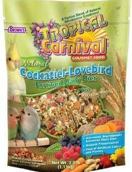 FM Brown s Tropical Carnival Natural Cockatiel-Lovebird Food 6-2.5 Lb Hot on Sale