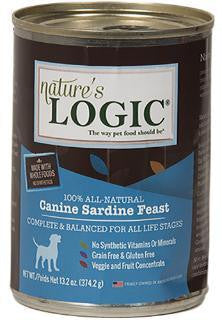 Nature s Logic Natural Sardine Canned Dinner Fare Canine Formula 12-13.2 oz. Fashion