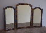 Blue Chinoiserie Triptych Mirror For Cheap