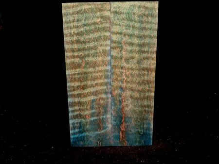 #972 Peacock Green and Sky Blue Curly Ambrosia Maple Supply