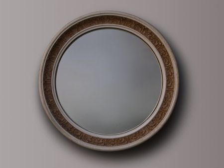 1930s Deco Convex Mirror For Sale