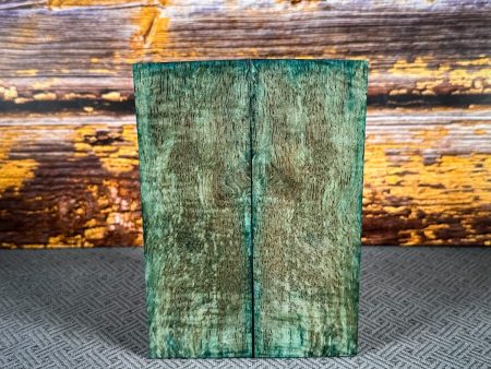 #2456 - Teal Spalted Curly Mango - Bargain Bin For Sale