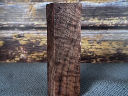 #2370 - Exhibition Grade Curly Walnut Block - K&G Stabilized Sale