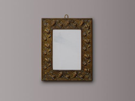 Arts & Crafts Brass Mirror Online Sale