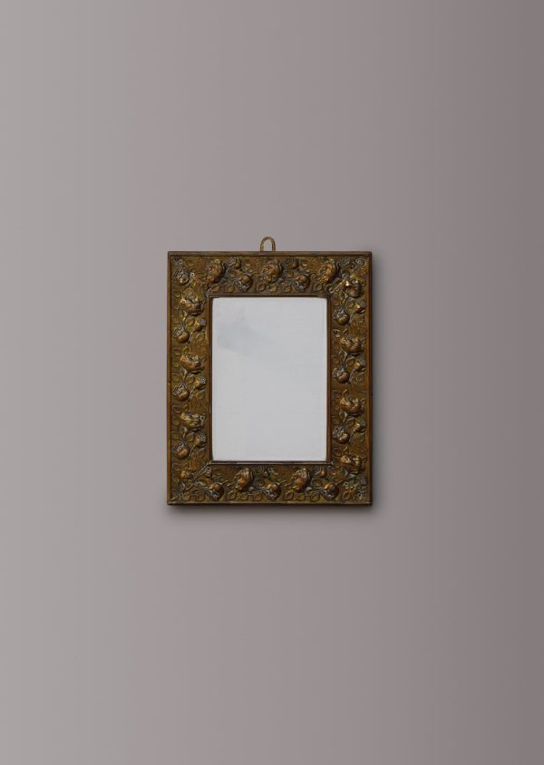 Arts & Crafts Brass Mirror Online Sale