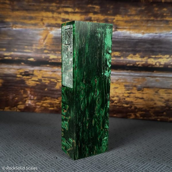 #2400 - Green Dyed Masur (Karelian) Birch Block Online Hot Sale