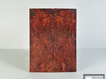 #2628 - Maroon and Gold Maple Burl For Sale