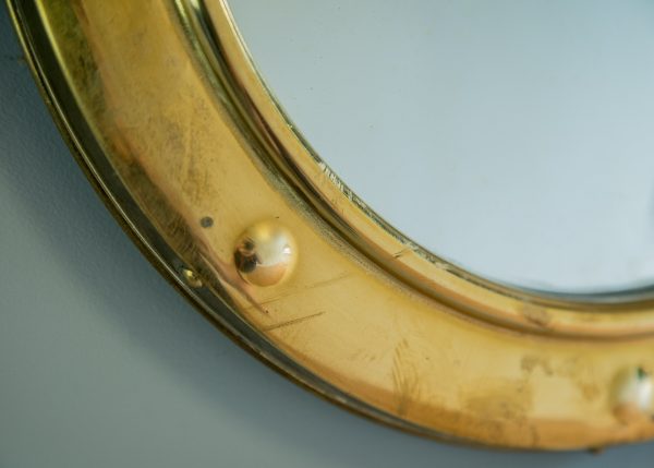 1930s Deco Brass Mirror Online Hot Sale