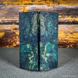 #2467 - Sea Blue and Teal Double Dyed Box Elder Burl Discount