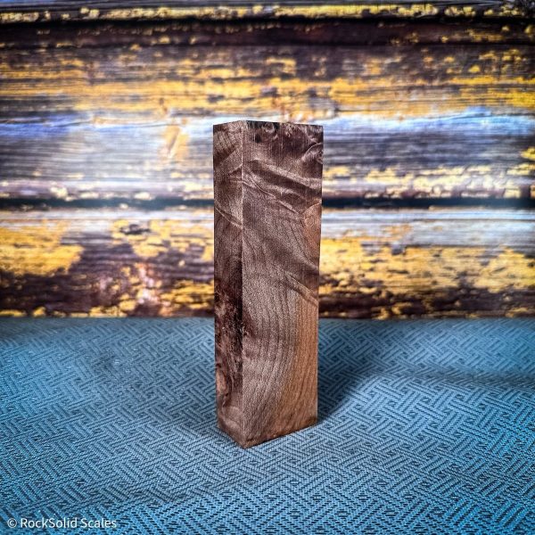 #2371 - Maple Burl Block - K&G Stabilized Online Hot Sale