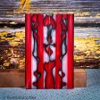 #2334 - Red and White Swirl Acrylic Online now