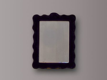 Purple Velvet Dressing Table Mirror with Stand Online Hot Sale