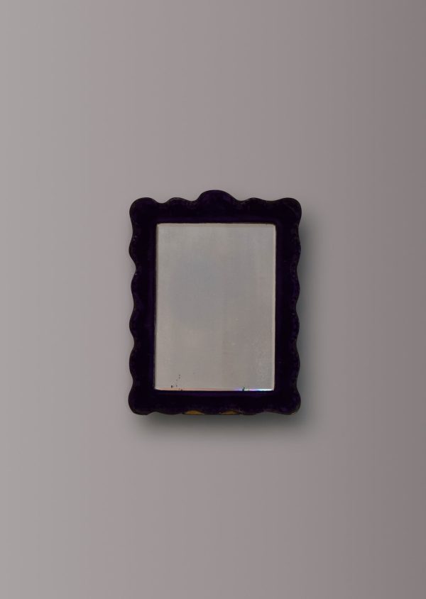 Purple Velvet Dressing Table Mirror with Stand Online Hot Sale