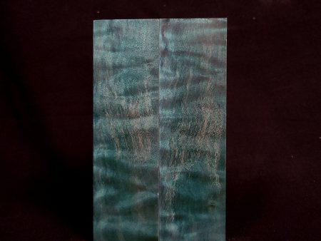 #1074 - Peacock Green Quilted Maple Cheap