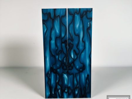 #2565 - Teal Pearl Swirl Acrylic Supply