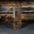 #2392 - Neon Orange and Black Doube Dyed Yellow Cedar Burl Block Online Hot Sale