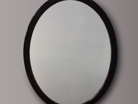 Large Ebonised & Gilt Oval Mirror Online