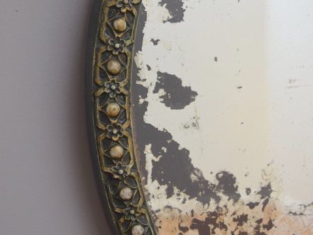 Pair of Painted Oval Mirrors For Discount