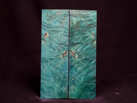 #1046 - Peacock Green Box Elder Burl For Sale