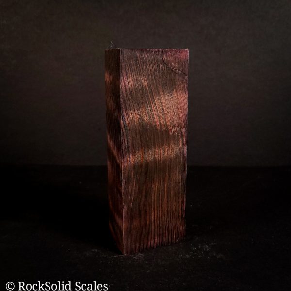 #2137 - Purple Dyed Curly Redwood - K&G Stabilized Online Sale