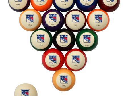 New York Rangers Pool Balls - Retro Balls Set Hot on Sale