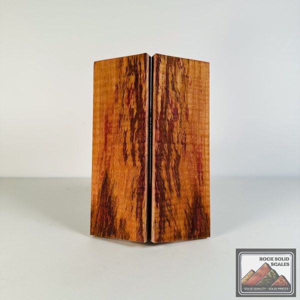 #2626 - Yellow and Maroon Spalted Curly Maple For Discount