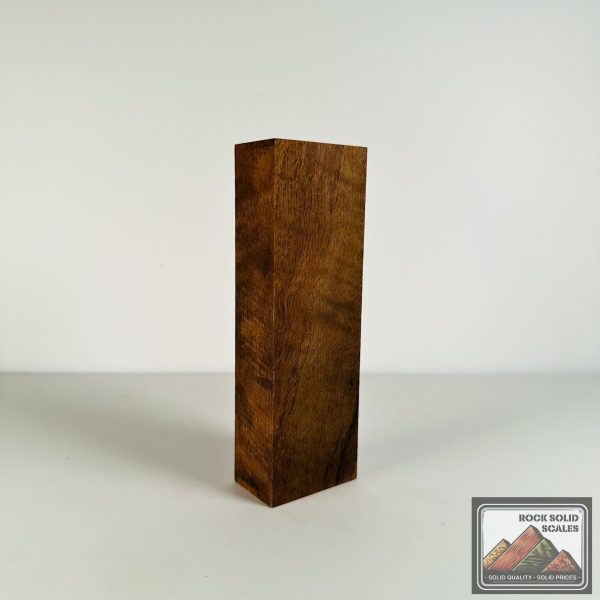 #2685 - Curly Bastogne Walnut Block For Cheap