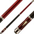 Valhalla VA902 Cue - Red with Floating Spear Point Online now