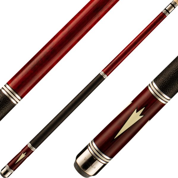 Valhalla VA902 Cue - Red with Floating Spear Point Online now