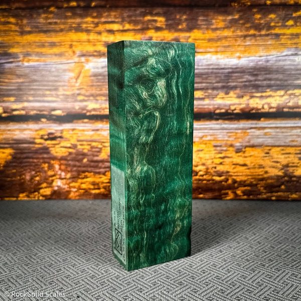 #2414 - Turquoise Green Quilted Maple Block - Bargain Bin Online now