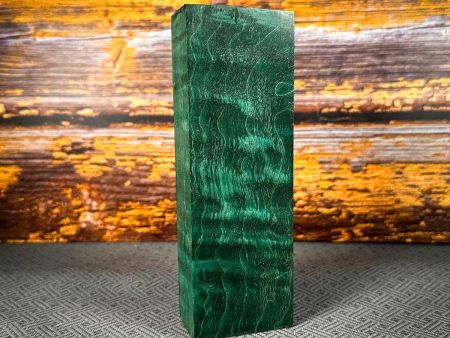 #2414 - Turquoise Green Quilted Maple Block - Bargain Bin Online now