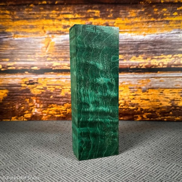 #2414 - Turquoise Green Quilted Maple Block - Bargain Bin Online now