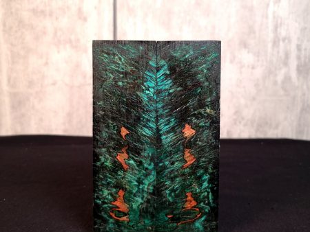 #2052 - Peacock Green Spalted Maple Burl - Bargain Bin Cheap