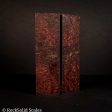 #2125 - Red and Blue Double Dye Redwood Burl - K&G Stabilized Cheap