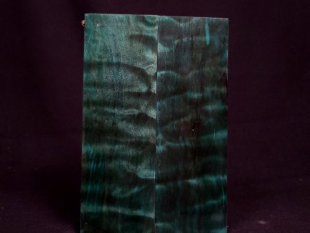 #1039 - Peacock Green Quilted Maple For Discount