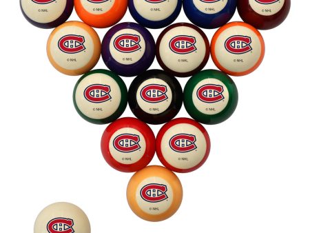 Montreal Canadiens Pool Balls - Retro Balls Set For Sale