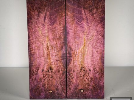 #2737 - Purple and Sunset Curly Maple Burl Discount