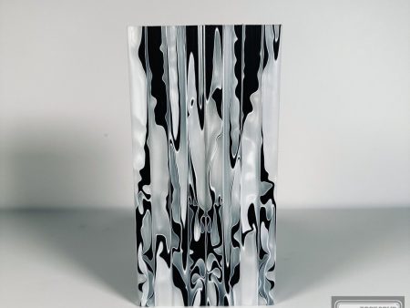 #2572 - Black White Swirl Acrylic Supply