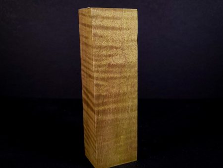 #2132 - Granny Smith Curly Maple Block For Cheap