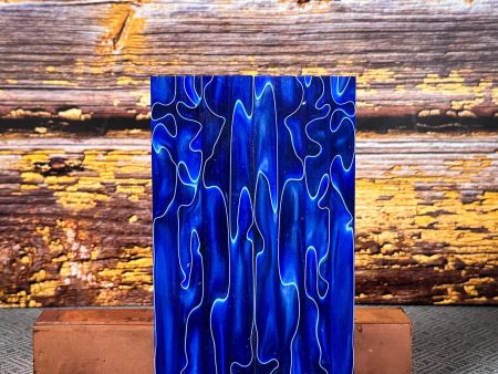 #2363 - Deep Blue Sea Swirl Acrylic For Discount