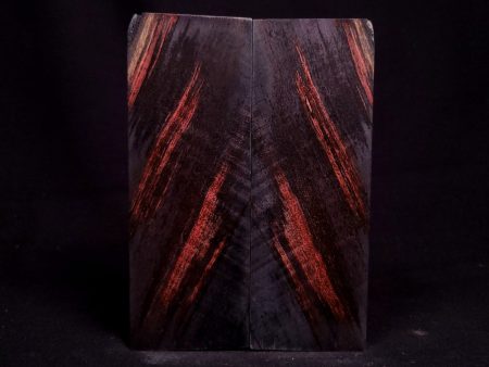 #1053 - Red Black Double Dyed Curly Maple Cheap