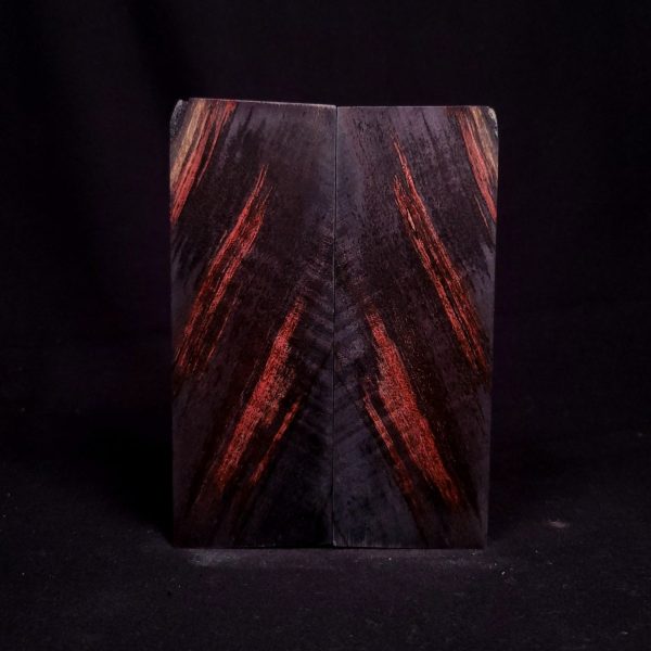 #1053 - Red Black Double Dyed Curly Maple Cheap