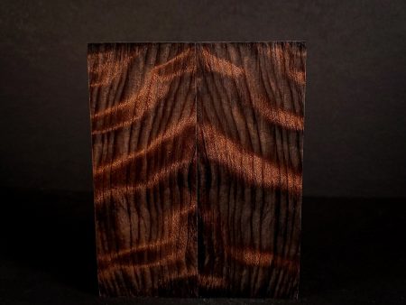 #2145 - Sinister Dyed Curly Redwood - K&G Stabilized Hot on Sale