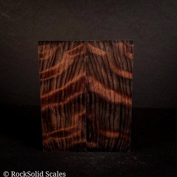 #2145 - Sinister Dyed Curly Redwood - K&G Stabilized Hot on Sale