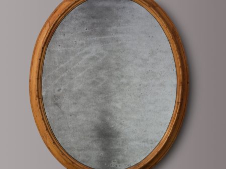 Pine Oval Mirror Sale