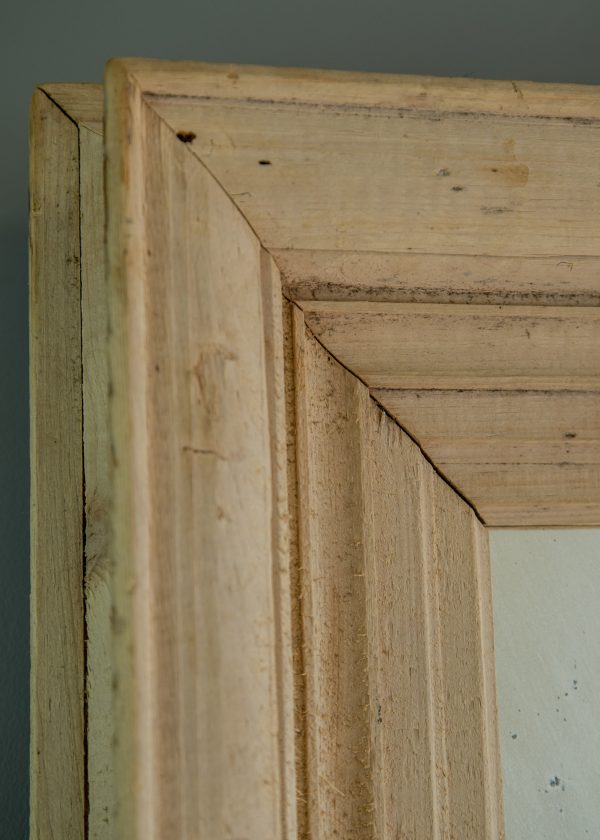 19th Century Stripped Pine Mirror Hot on Sale