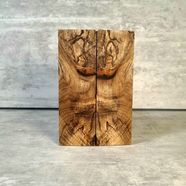 #2093 - Curly, Spalted Myrtle Burl - K&G Stabilized Fashion