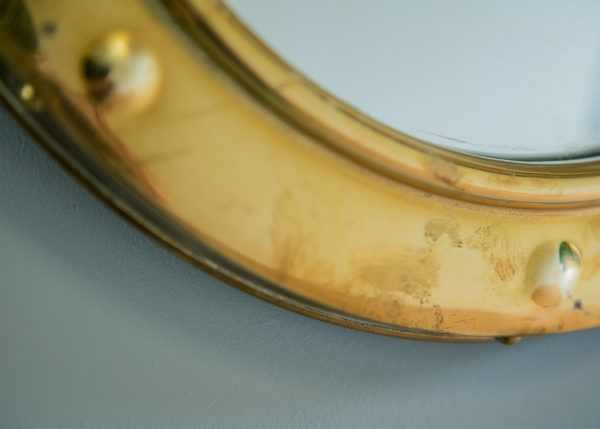 1930s Deco Brass Mirror Online Hot Sale