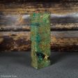 #2396 - Lime and Red Doube Dyed Yellow Cedar Burl Block Supply