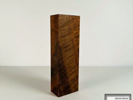 #2685 - Curly Bastogne Walnut Block For Cheap